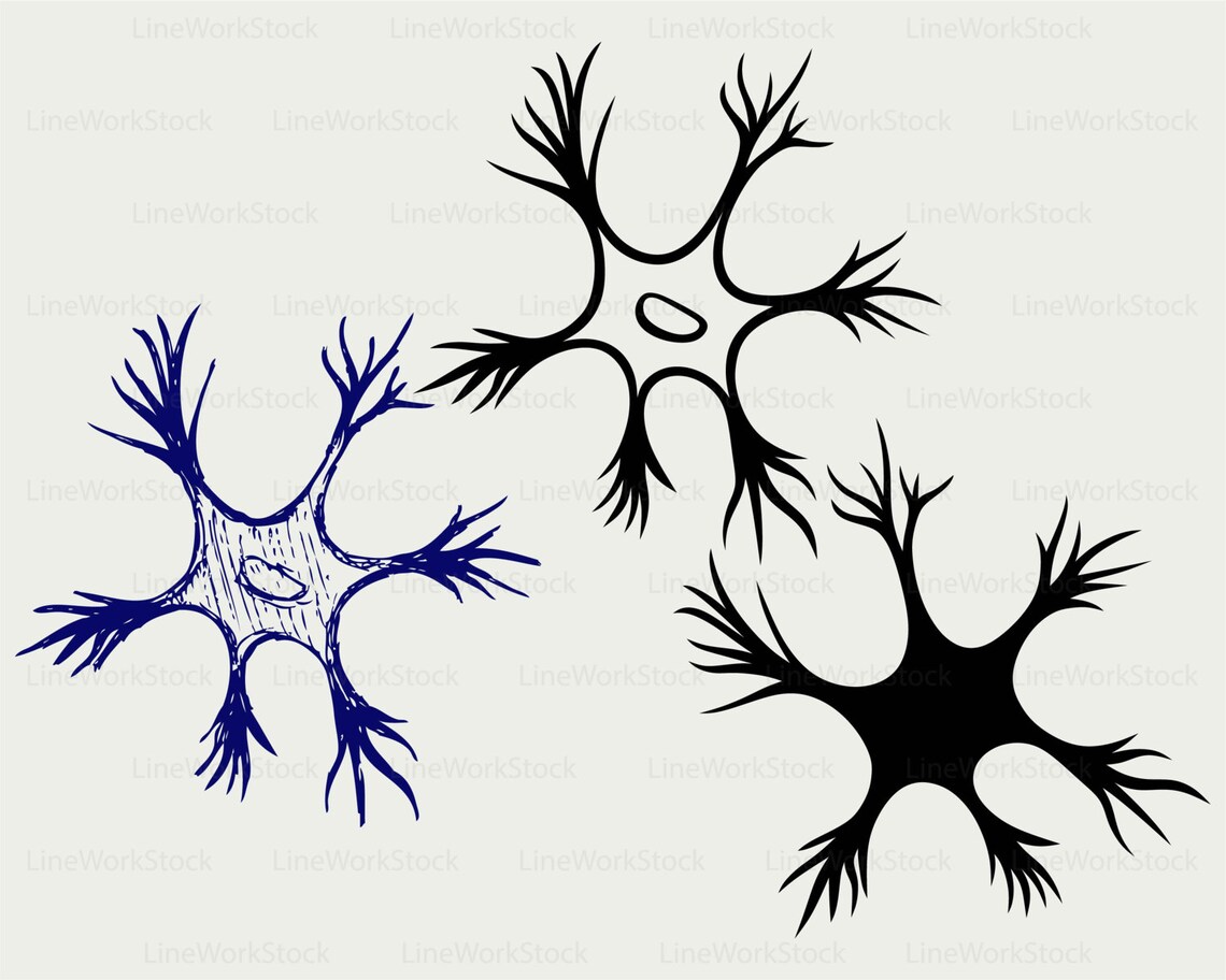 Neuron Svg/neuron Clipart/neuron Svg/neuron Silhouette/neuron Cricut ...