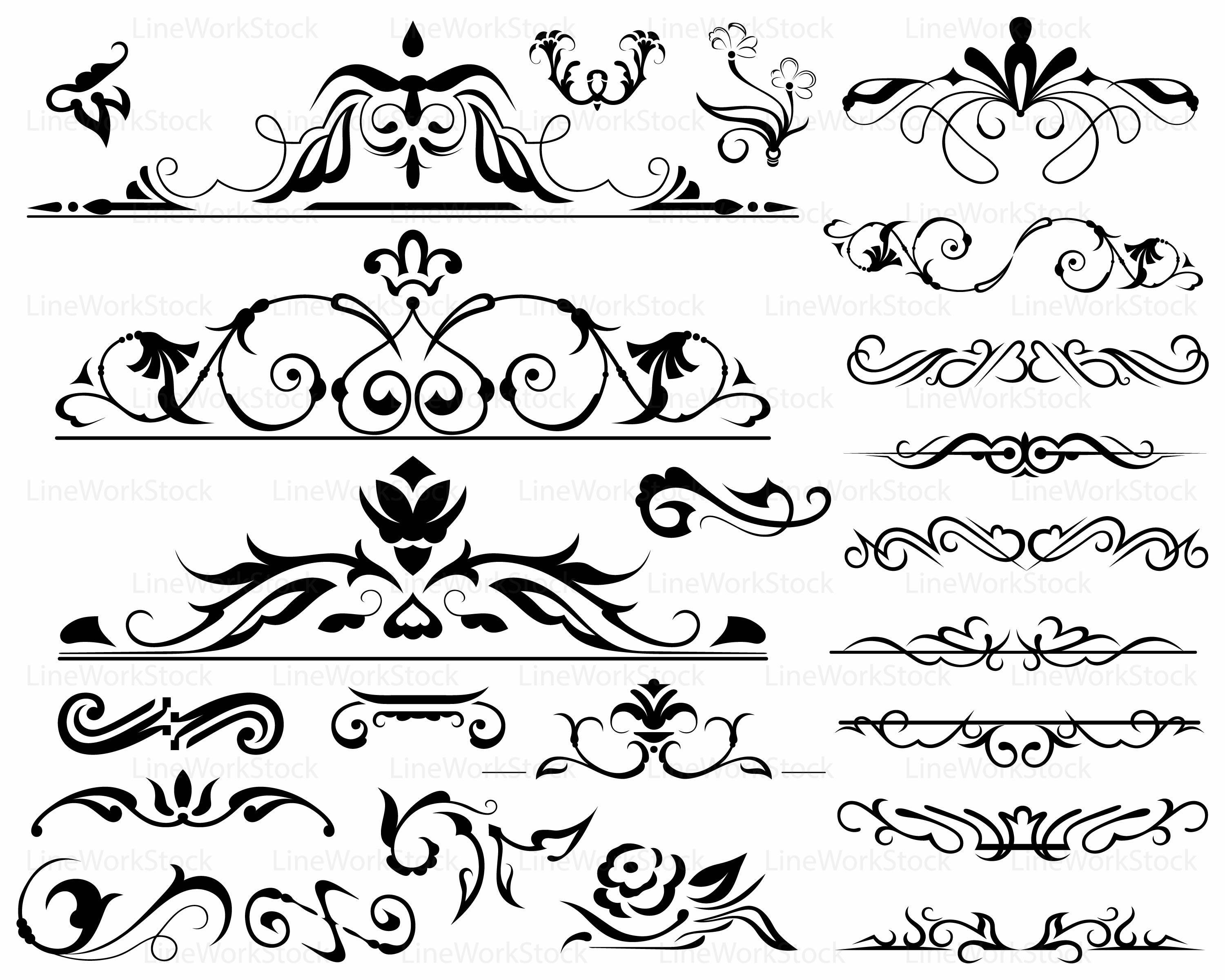 Swirl svg/scroll clipart/swirl svg/swirl silhouette/scroll | Etsy