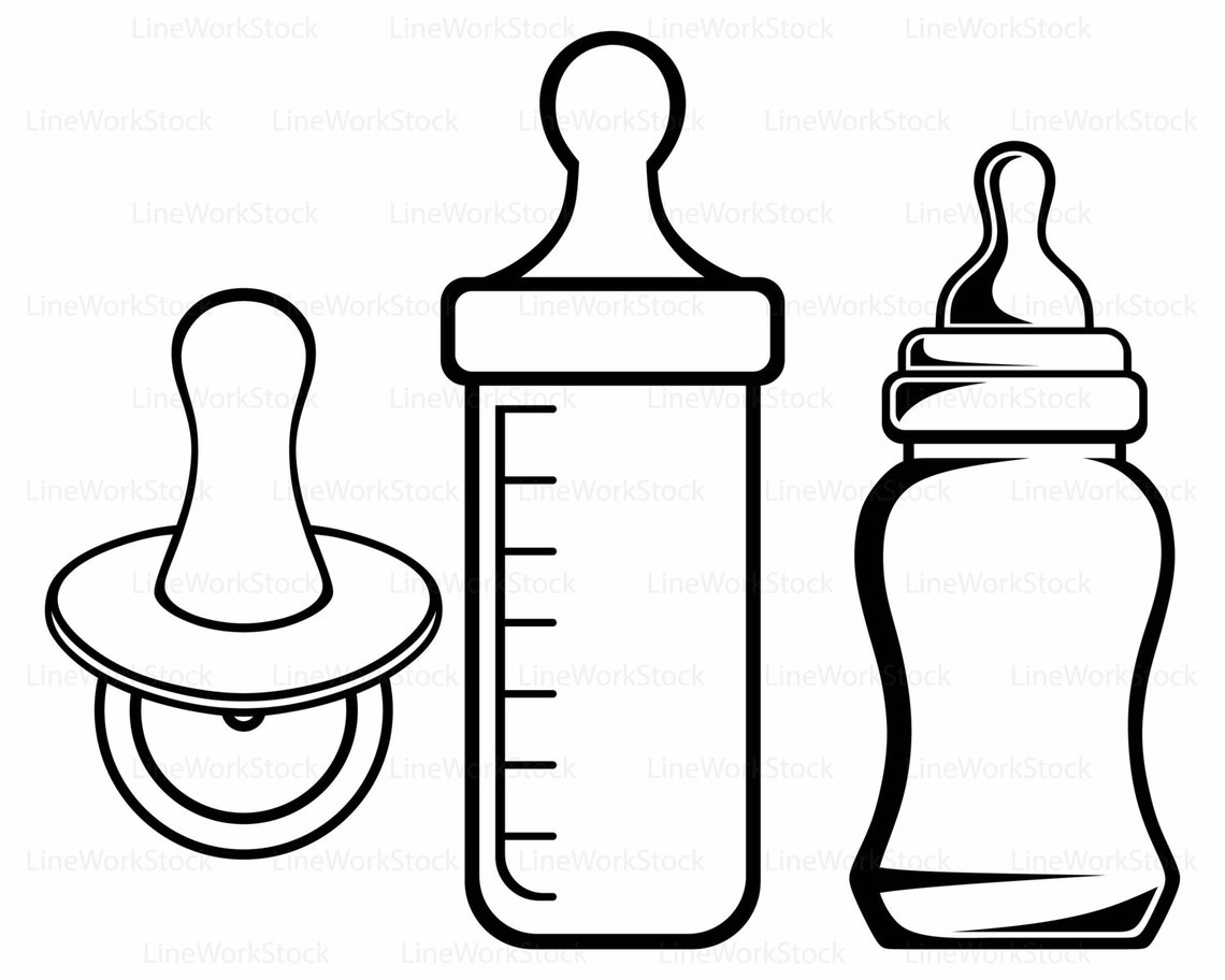 Download Baby pacifier svg/baby bottle clipart/baby pacifier | Etsy