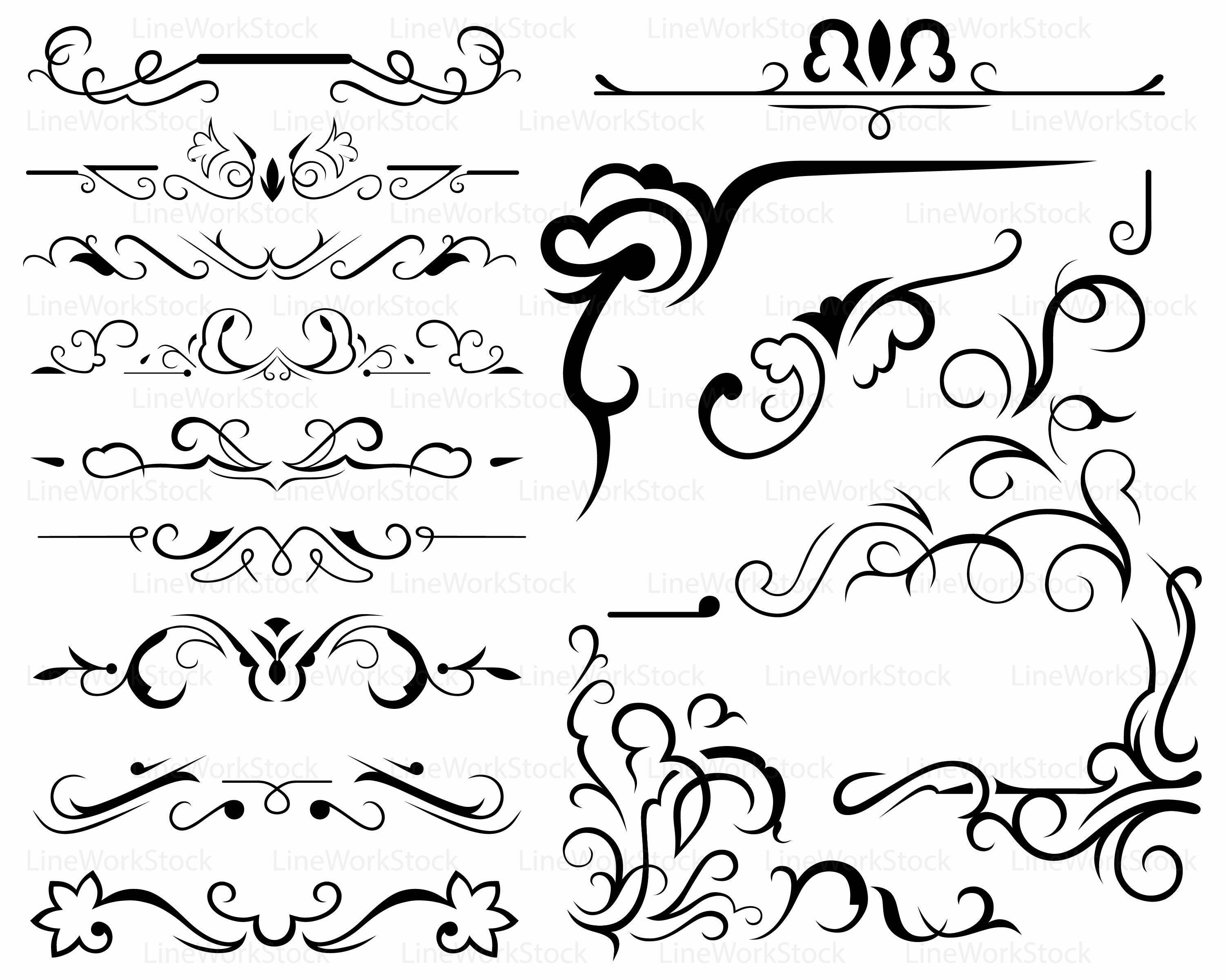 Download Swirl svg/scroll clipart/swirl svg/swirl silhouette/scroll | Etsy