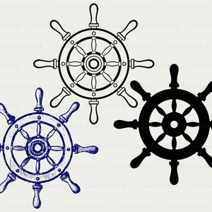 Ship wheel svg/wheel ship clipart/wheel marine svg/ship wheel silhouette/cricut/cut files/clip art/digital download/designs/svg