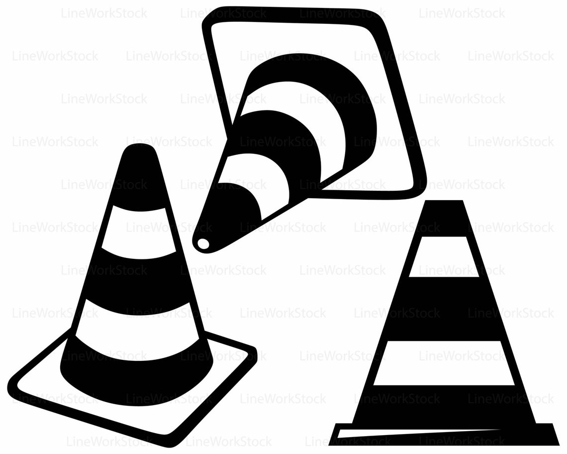 Traffic Cones Svg/traffic Cones Clipart/traffic Cones Etsy