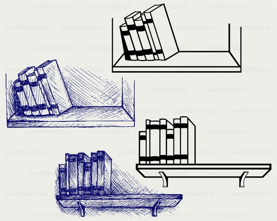 mensola con libri 11264375 Arte vettoriale a Vecteezy