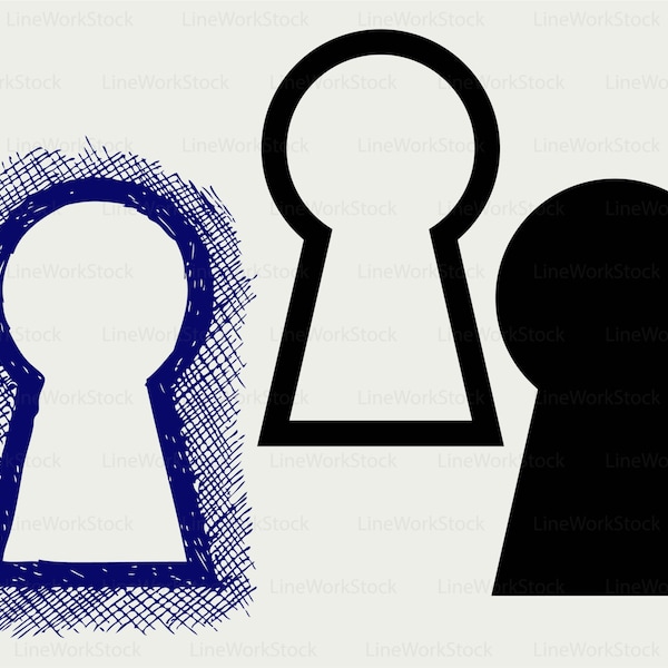 Keyhole symbol svg/keyhole monogram/symbol svg/keyhole silhouette/symbol cricut cut files/keyhole clip art/digital download svg/eps/png