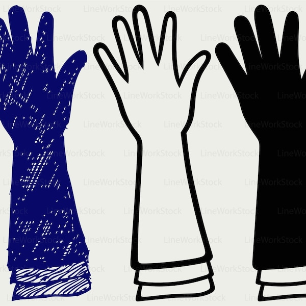 Long glove svg/long glove clipart/glove svg/long glove silhouette/cricut cut files/glove clip art/digital download designs/svg