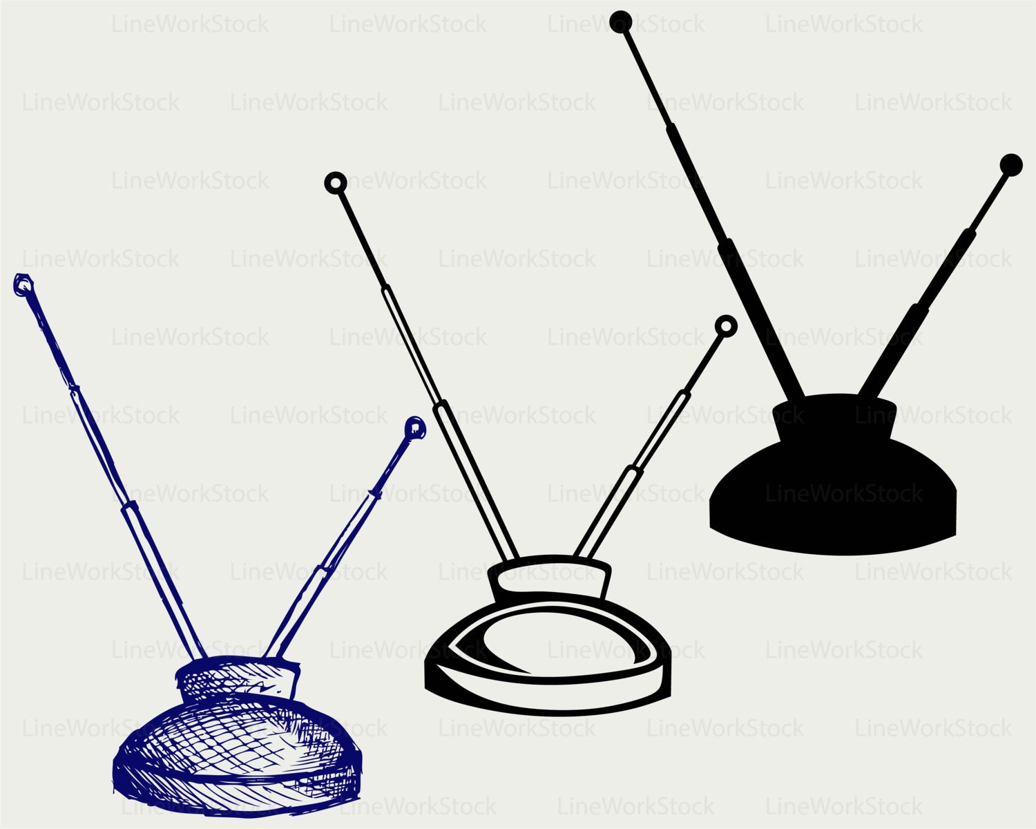 Vintage TV Antenna, Rembrandt TV Antenna, RadarCoil Antenna, Atomic