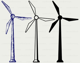 Windmill electric svg/windmill clipart/svg/power silhouette/electric pole cricut cut files/clip art/digital download designs/svg