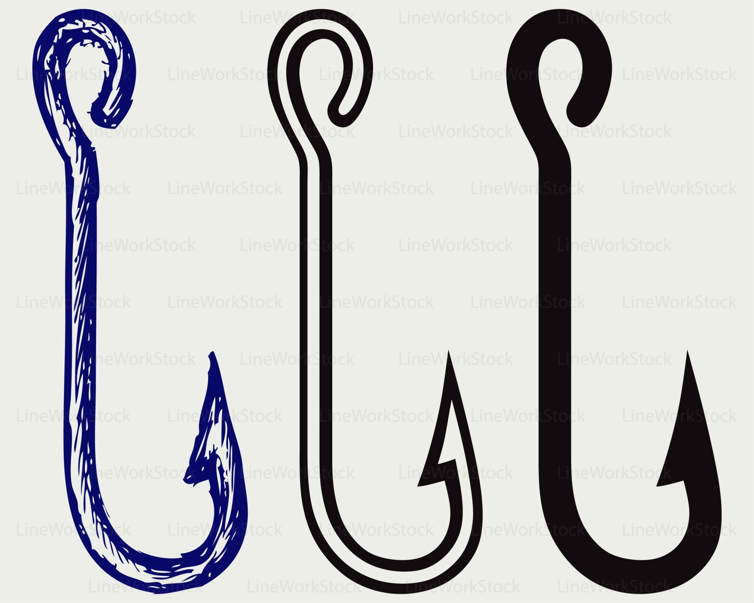 Download Fishing hook svg/hook clipart/fishing svg/hook | Etsy