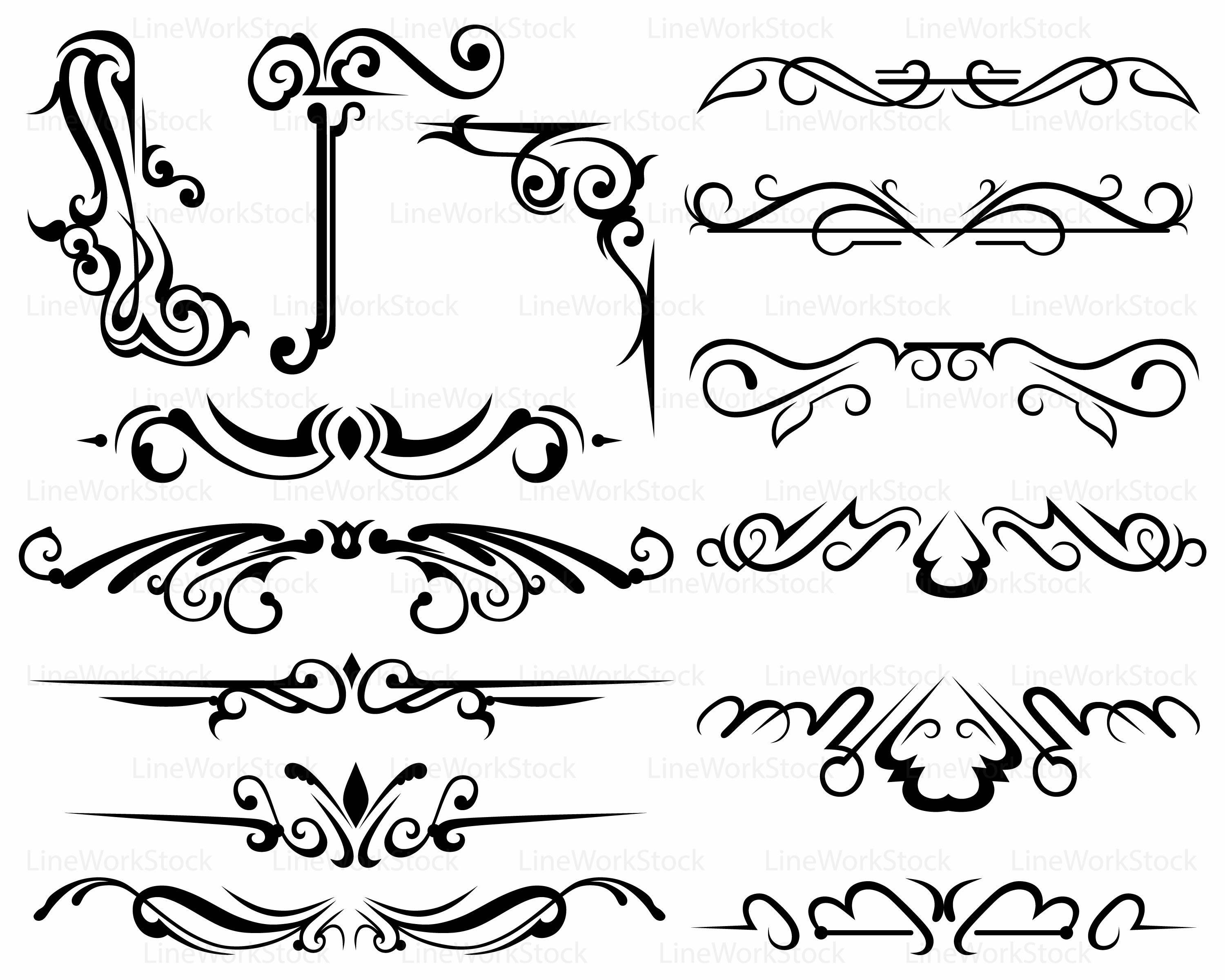 Download Swirl svg/scroll clipart/swirl svg/swirl silhouette/scroll ...