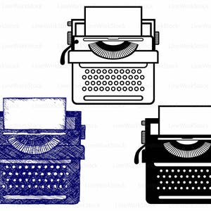 Schreibmaschine Svg/Schreibmaschine Clipart/Schreibmaschine Svg/Schreibmaschine Kontur/Schreibmaschine Cricut/Schnitt Dateien/Clip Kunst/Digital herunterladen/Svg/designs