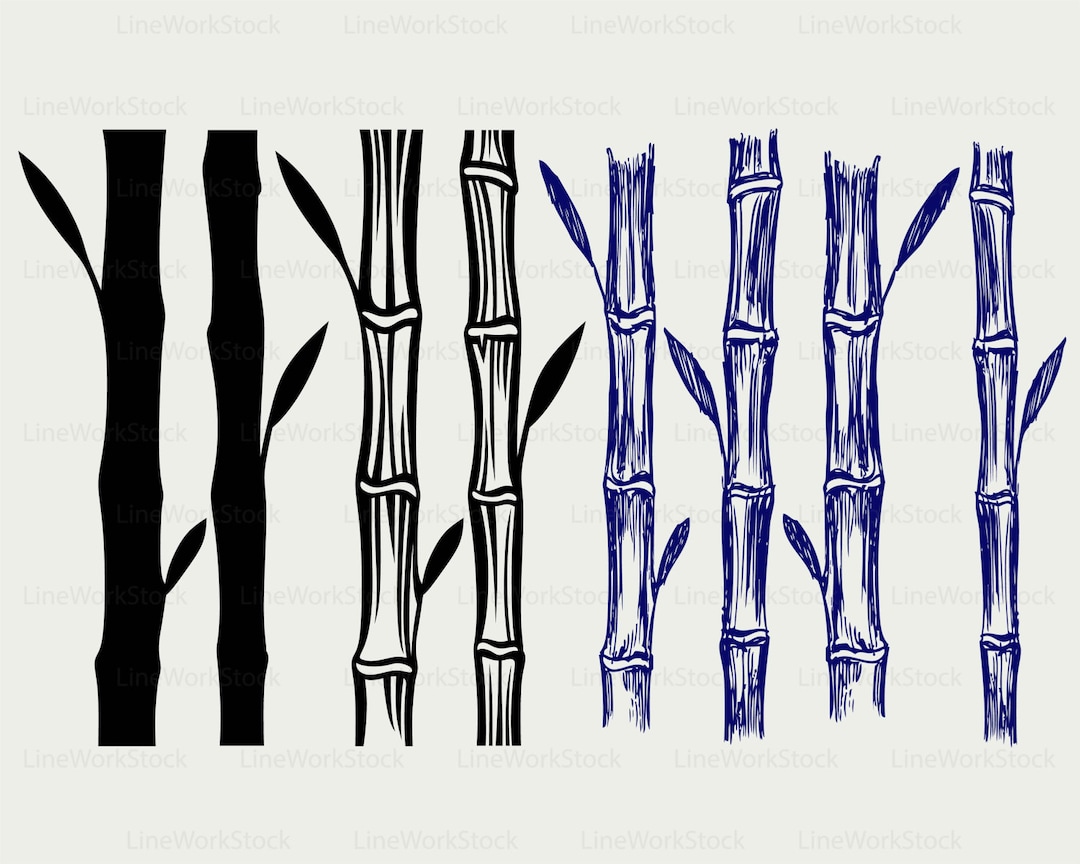 Bambú svg / bambú clipart / bambú svg / silueta de bambú / bambú cricut ...