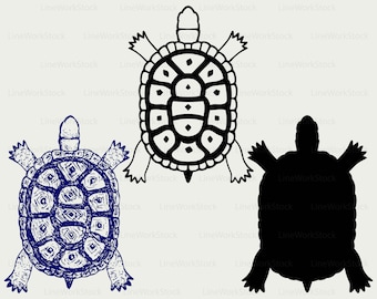 Turtle svg/land turtle clipart/sea turtle svg/turtle silhouette/turtle cricut/turtle cut files/clip art/digital download/designs/svg