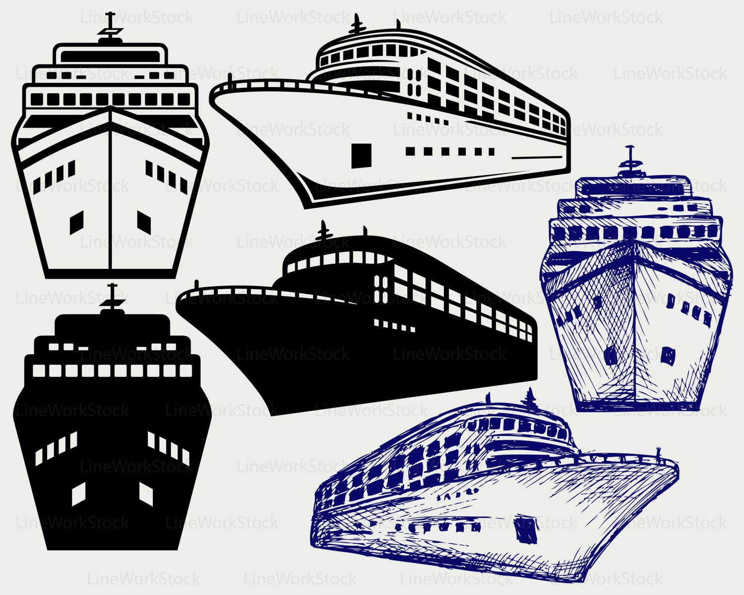 Cruise Ship Svg/ship Clipart/cruise Ship Svg/cruise - Etsy