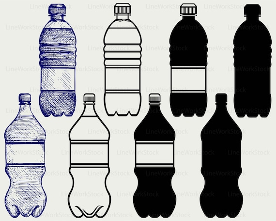 Download Plastic Bottle Water Svg Drink Clipart Bottle Svg Water Etsy
