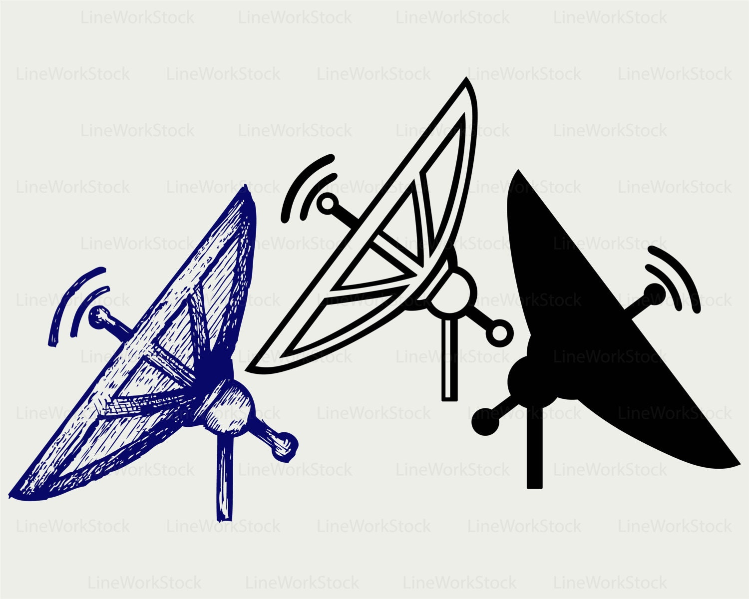 Satellite antenna svg/antenna clipart/antenna svg/antenna Etsy