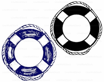 Nautical buoy svg/Life Ring clipart/lifering svg/buoy silhouette/buoy cricut/Life Ring cut files/buoy clip art/buoy digital/svg/designs