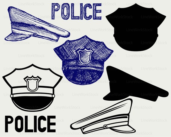 Polizei Mutze Svg Polizei Mutze Clipart Polizei Mutze Etsy