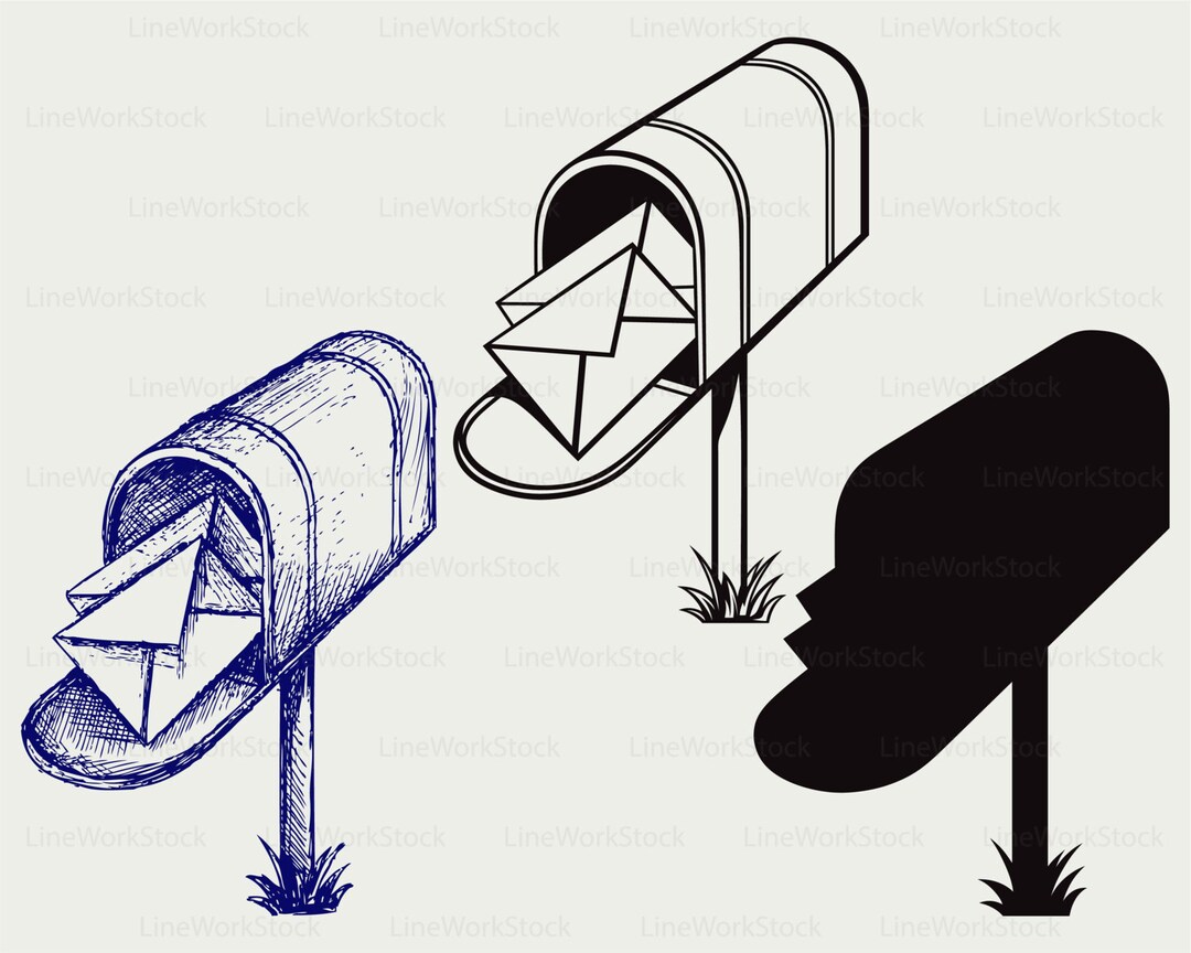 Mailbox Svg/mailbox Clipart/mailbox Svg/mailbox Silhouette/mailbox