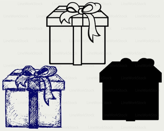 Download Gift Box Svg Clipart Gift Box Svg Gift Box Silhouette Gift Box Cricut Cut Files Gift Box Clip Art Gift Box Digital Download Designs Svg