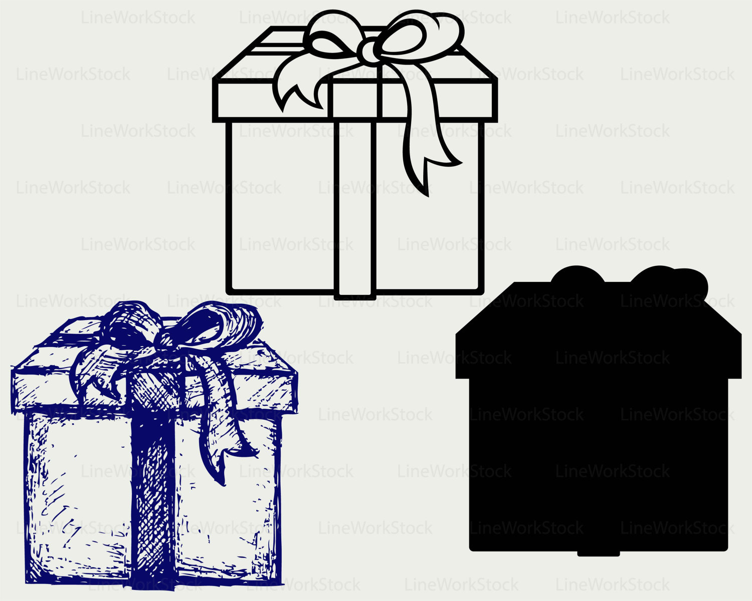 Gift Box Svg/Clipart/Gift Box Svg/Gift Box Silhouette/Gift Box - Etsy  Ireland
