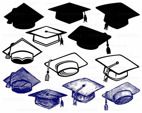 Download Graduation Cap Svg Graduation Cap Clipart Graduation Svg Cap Etsy