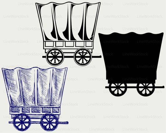 Download Gypsy Wagon Svg Wagon Clipart Wagon Svg Wagon Silhouette Wagon Etsy