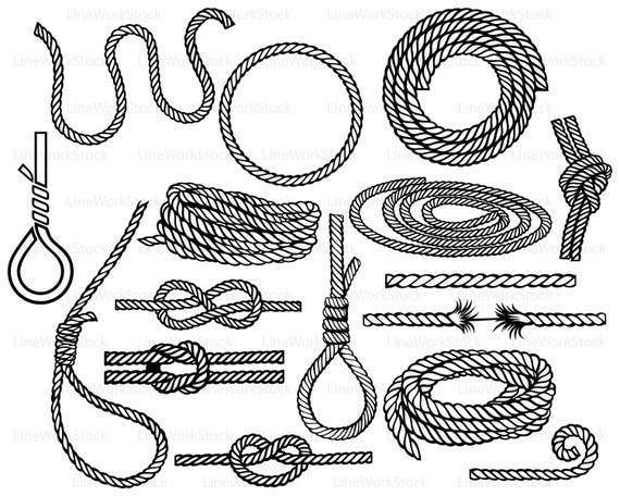 Ropes Svg/ropes Clipart/macrame Cord Svg/ropes Silhouette/ropes