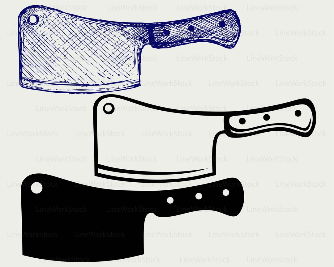 Cleaver Knife Svg/clipart/cleaver Knife Svg/cleaver Silhouette/cleaver