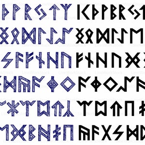 Runes svg/runes clipart/runes svg/script silhouette/runes cricut/script cut files/runes clip art/runes digital download/svg/designs