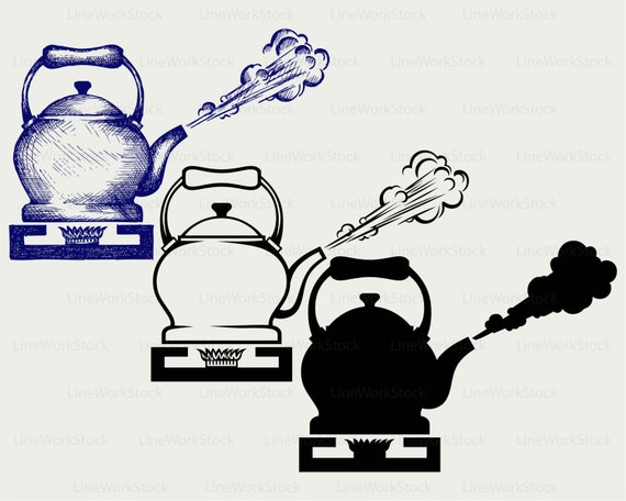 Retro Kettle Svg clipart kettle Svg kettle Silhouette kettle