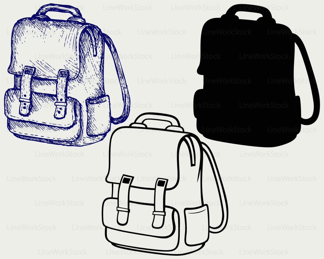 School Backpack Svg/backpack Clipart/backpack Svg/backpack Silhouette
