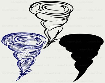 Tornado svg/tornado clipart/supercell svg/tornado silhouette/tornado cricut cut files/tornado clip art/digital download designs/svg