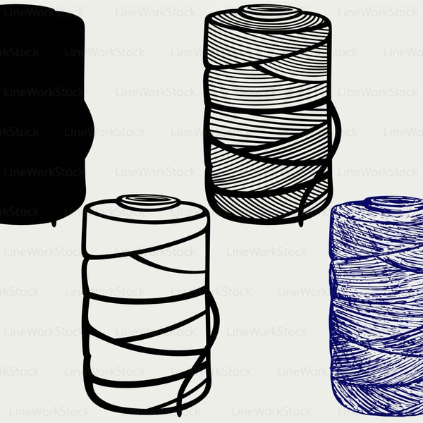 Jute twine svg/twine clipart/svg/twine silhouette/jute twine cricut cut files/jute clip art/roll twine digital download designs/svg