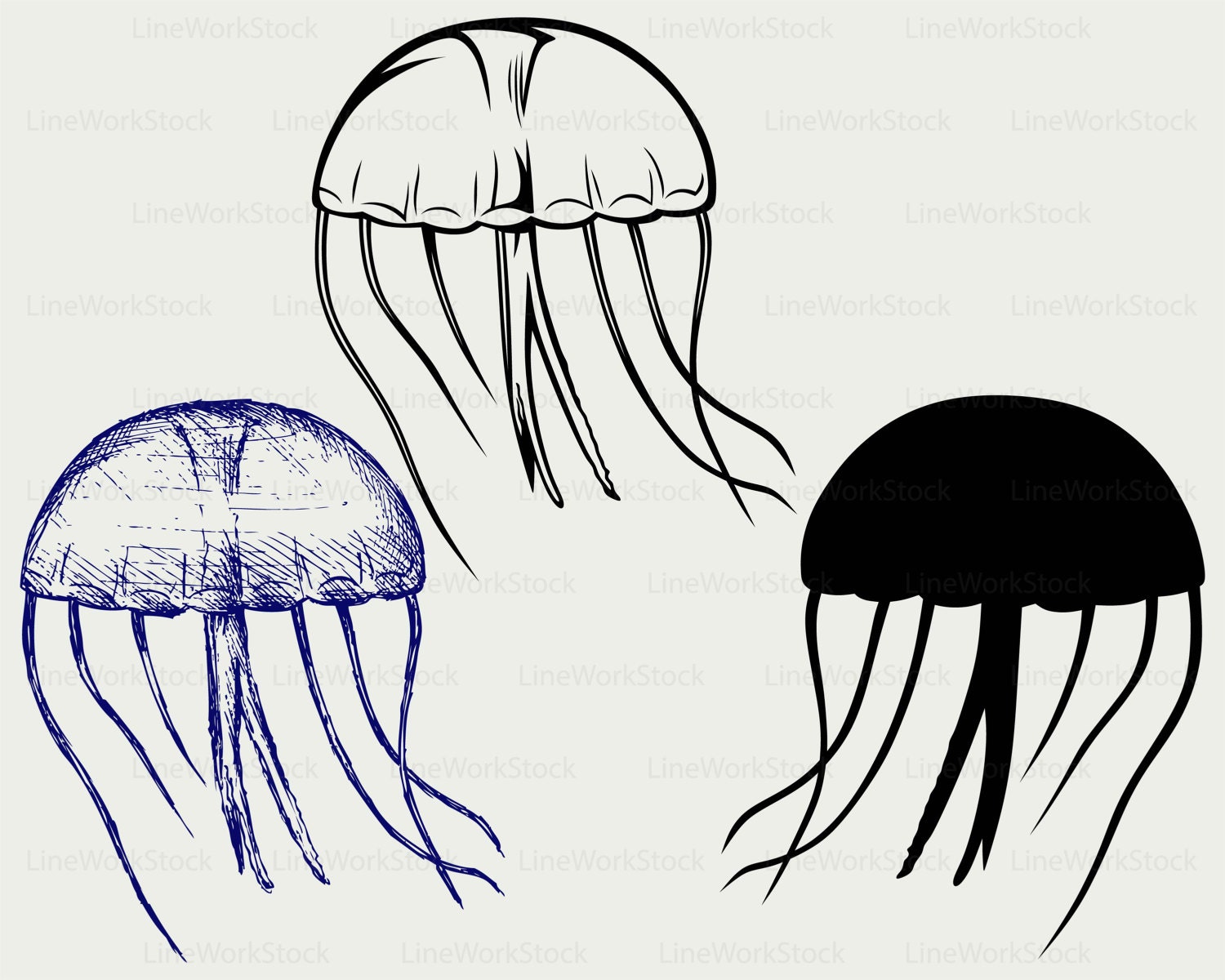 Free Free 53 Outline Cute Jellyfish Svg Jellyfish Clipart SVG PNG EPS DXF File