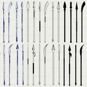 Spear svg/spear clipart/spear svg/spear silhouette/spear cricut cut files/spear clip art/spear digital download designs/svg