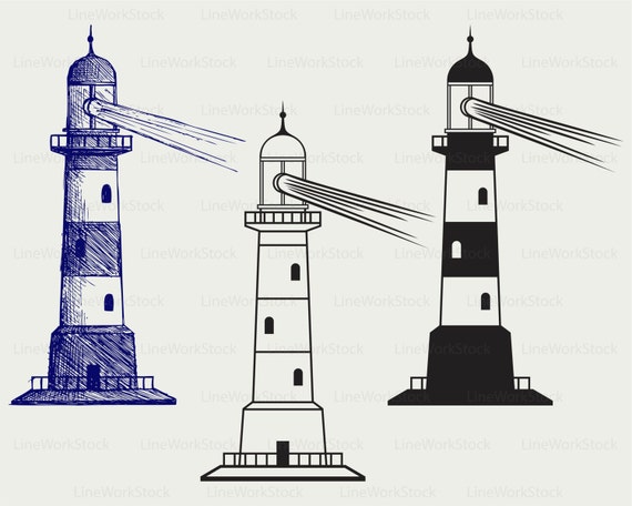 Download Lighthouse Svg Lighthouse Clipart Lighthouse Svg Lighthouse Etsy