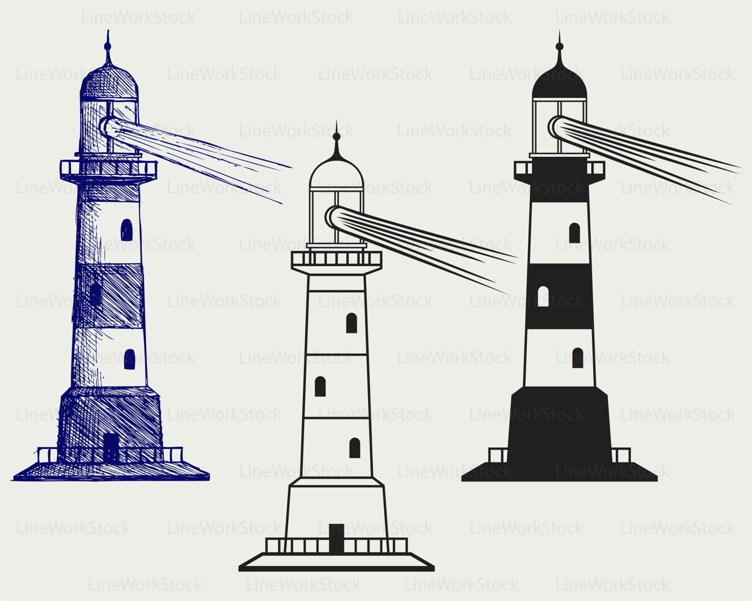 Download Lighthouse Svg Lighthouse Clipart Lighthouse Svg Lighthouse Etsy