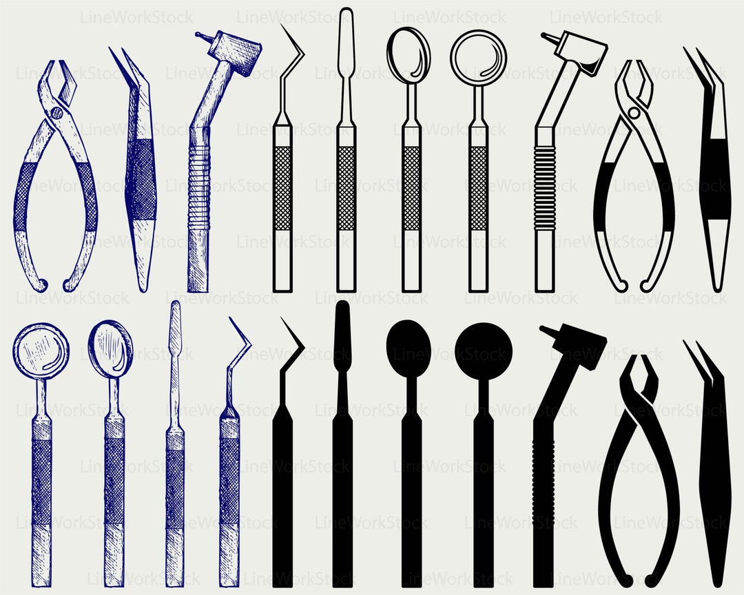 Dental Equipment Svg/dental Clipart/dental Svg/dental Silhouette/dental