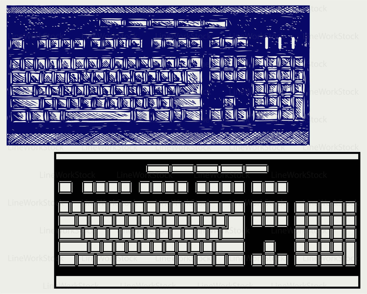 Download Computer Keyboard Svg Computer Keyboard Clipart Computer Etsy