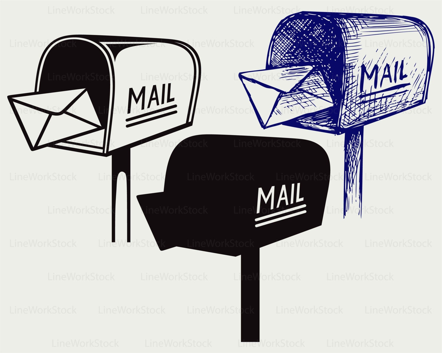 Download Mailbox svg/mailbox clipart/mailbox svg/mailbox | Etsy