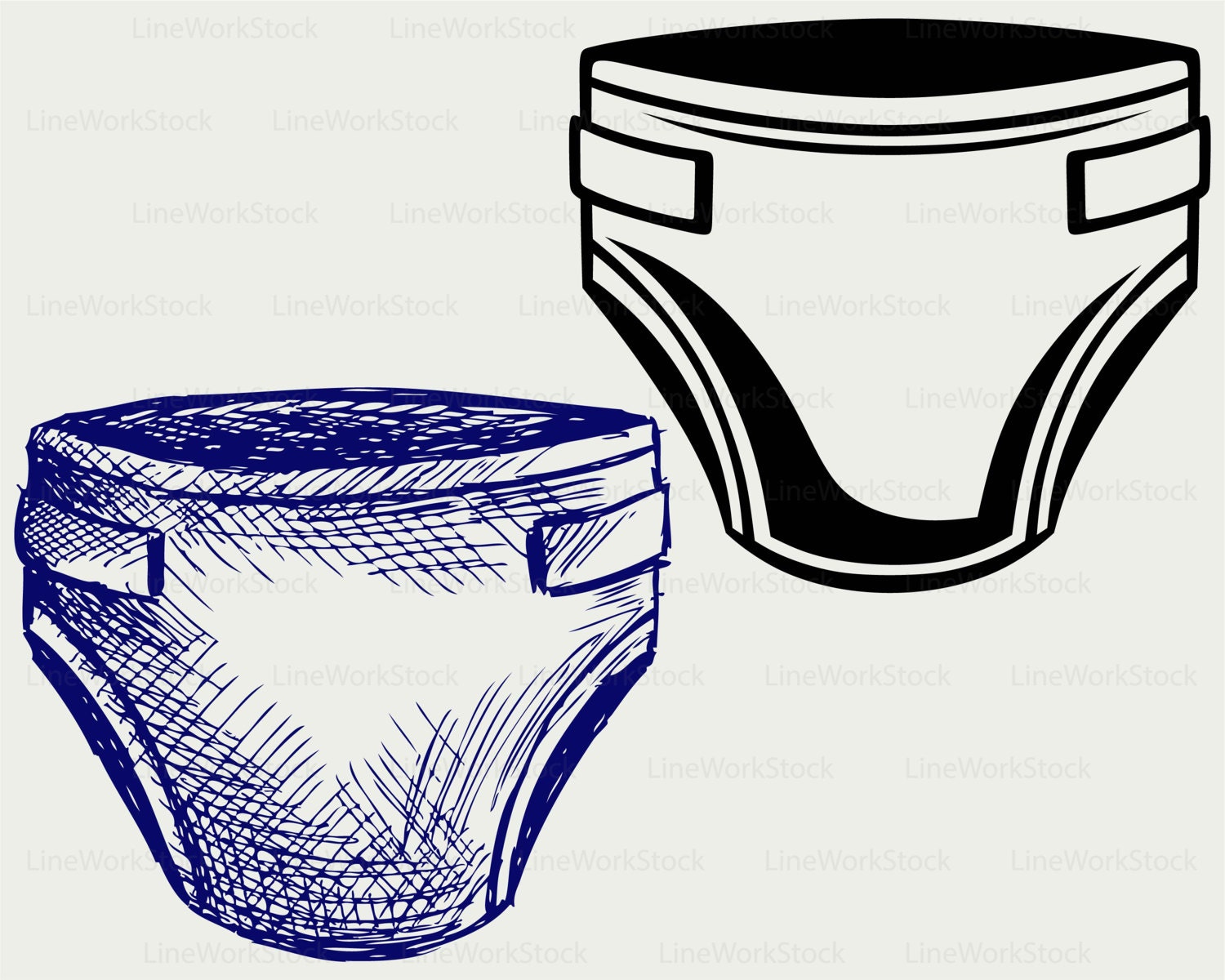 Baby Diapers Drawing