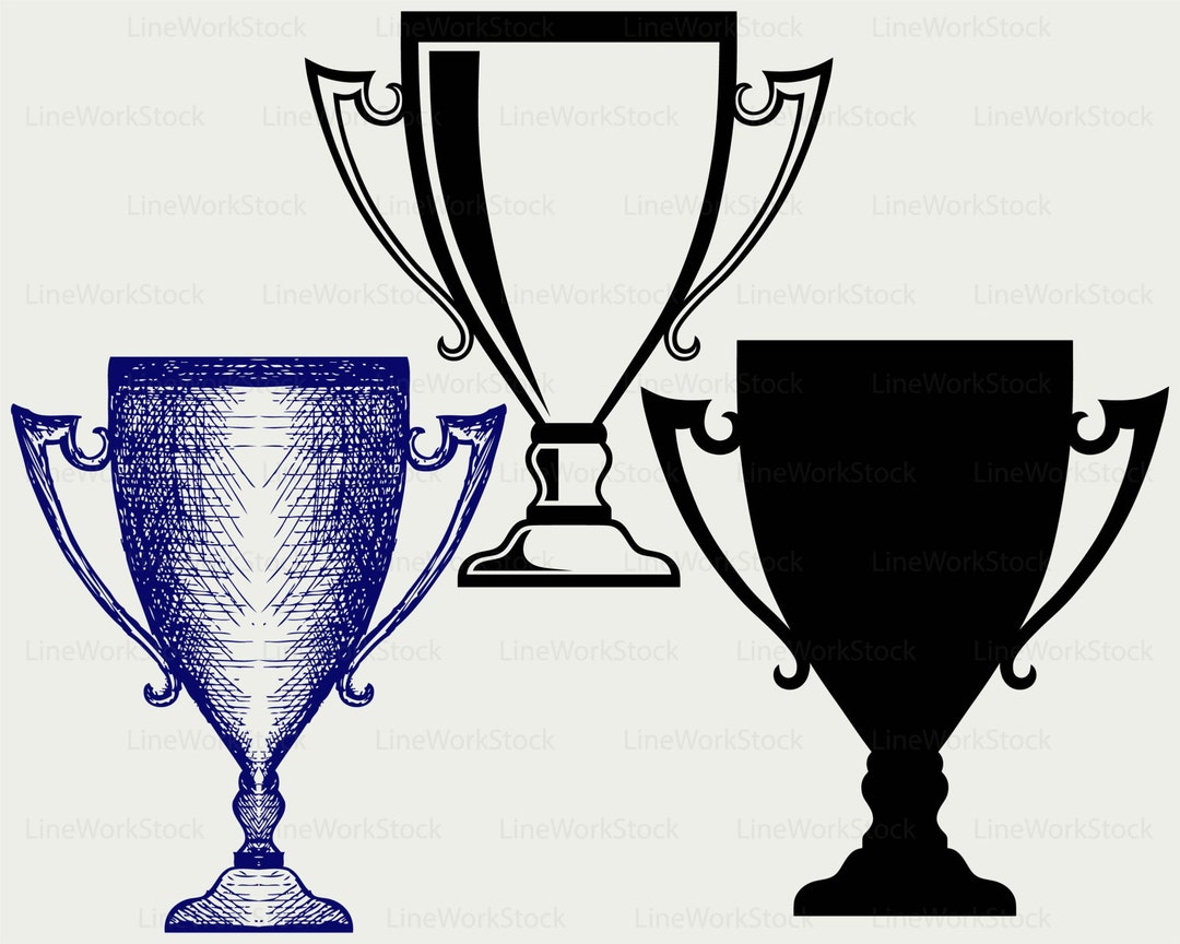 Award Trophies Svg/winner Cup Clipart/trophies Svg/trophies Silhouette