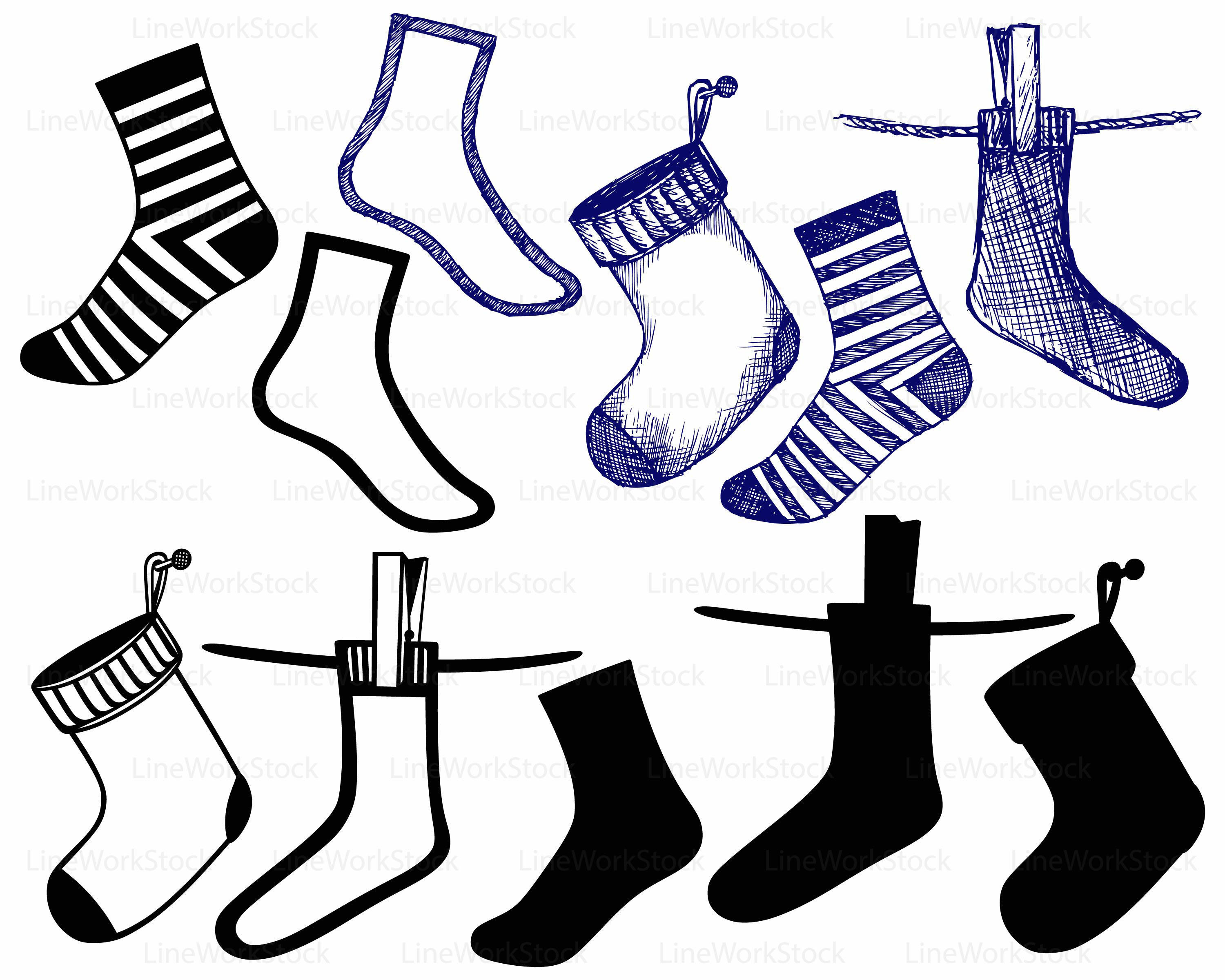 Socks svg/socks clipart/socks svg/socks silhouette/socks cricut/socks