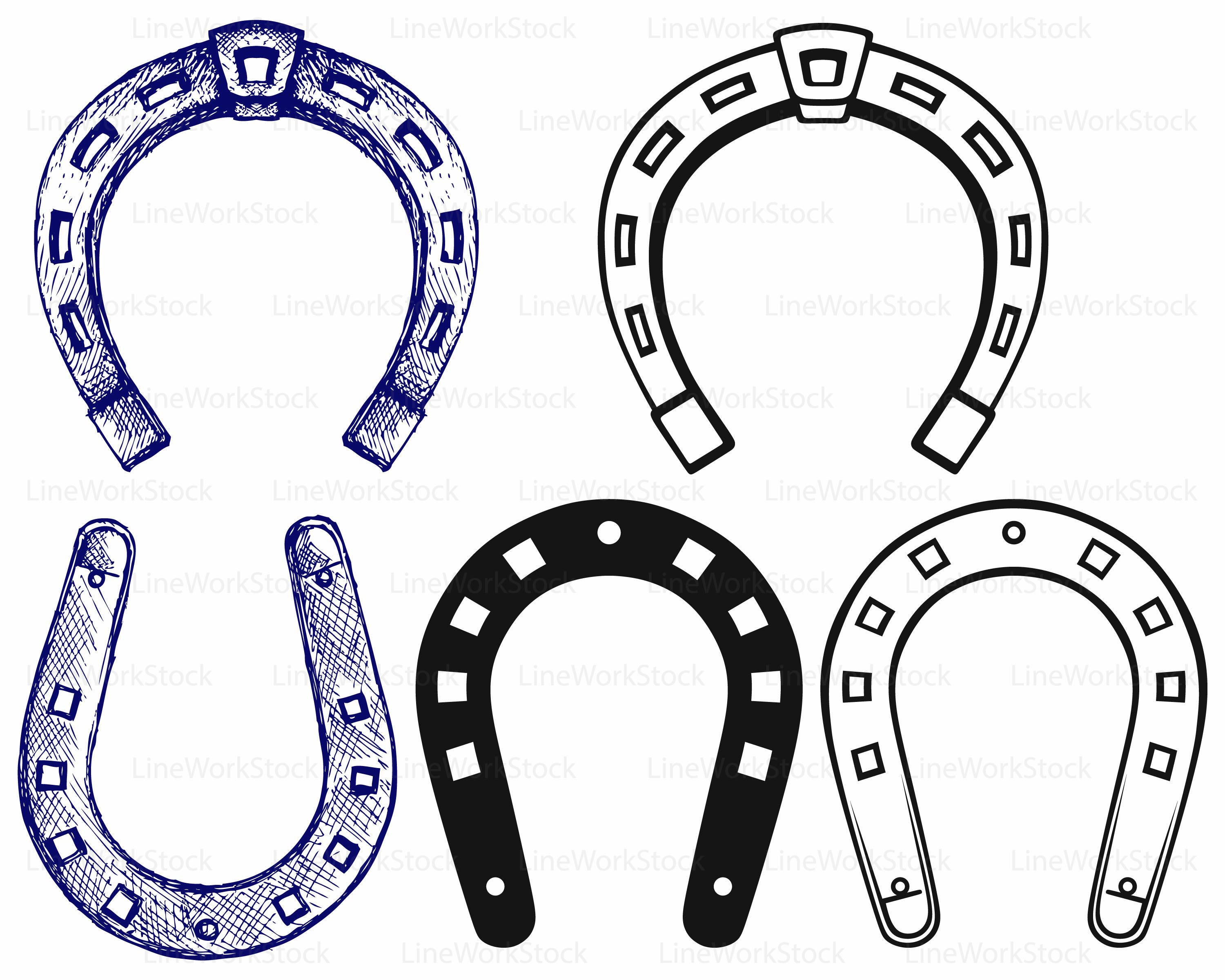 throwing horseshoes clipart