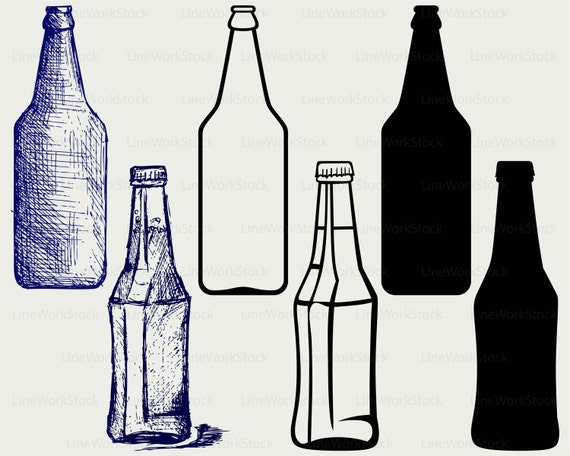 Hand-drawn sketch of beer bottle isolated on chalkboard background, white  drawing. Vector vintage engraved illustration. 21021577 Vector Art at  Vecteezy