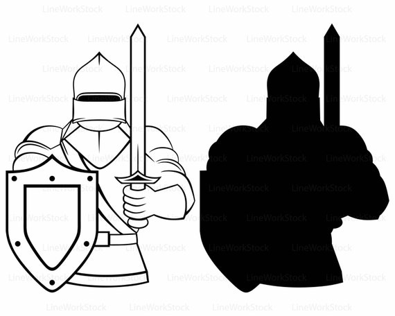 Download Medieval Knight Svg Knight Clipart Knight Svg Knight Etsy