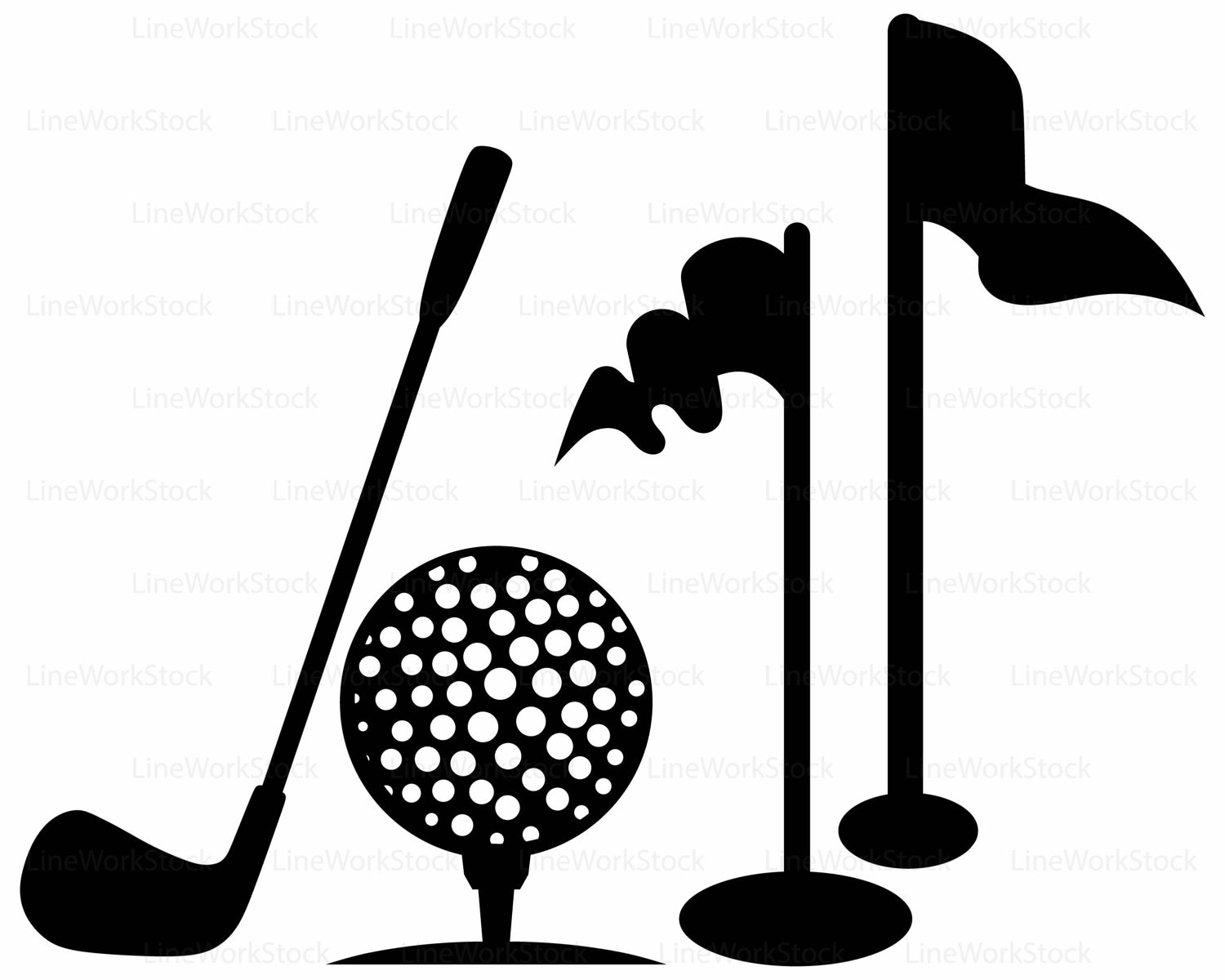 Golf Svg/golf Putter Clipart/golf Ball Svg/golf Flag Etsy Canada