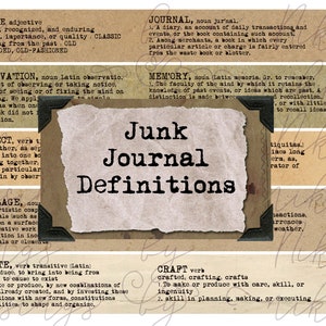 Junk Journal Basics Definitionen Rip Strip - Washi Tape - Digitale Ephemera