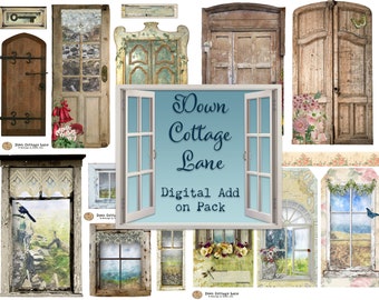 Down Cottage Lane Add On Kit - Floral, Countryside, Cottagecore