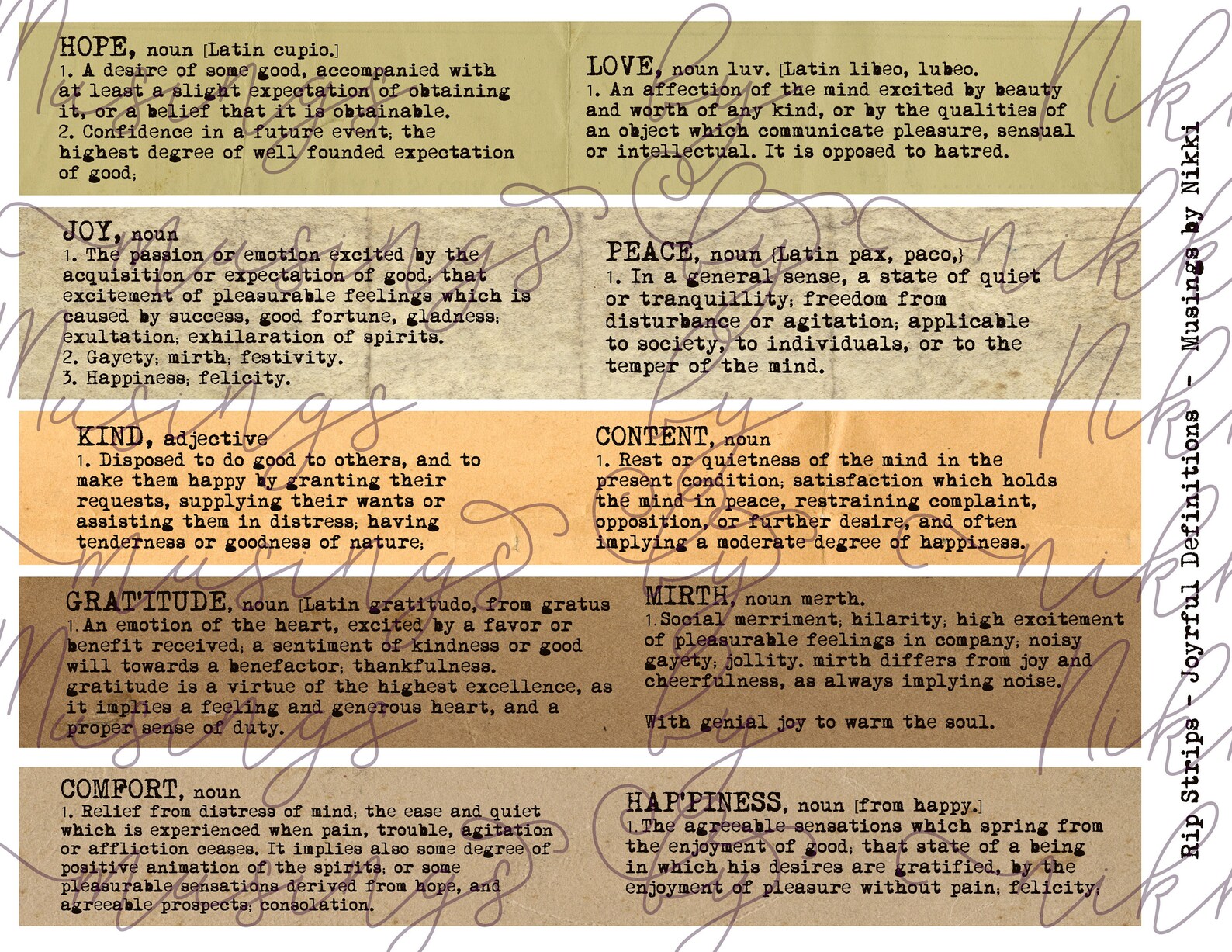 POSITIVE DEFINITIONS visual data 6